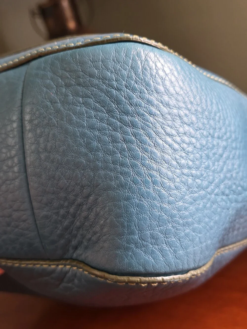 Coach 8E98 Chelsea Hobo Deep Teal Blue Pebbled Leather Shoulder Bag Y2K Vintage